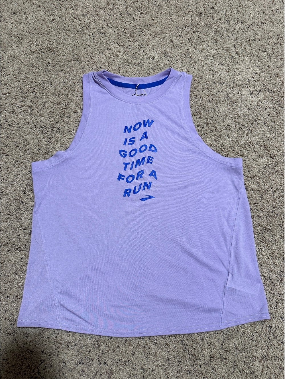 Brooks Purple Sleeveless Running Tank Top Size M